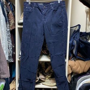 J Crew Matchstick navy corduroys